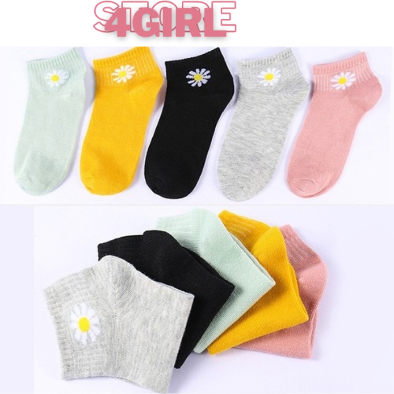 Combo 10 đôi vớ tất cổ ngắn hoa cúc siêu xinh Store4girls