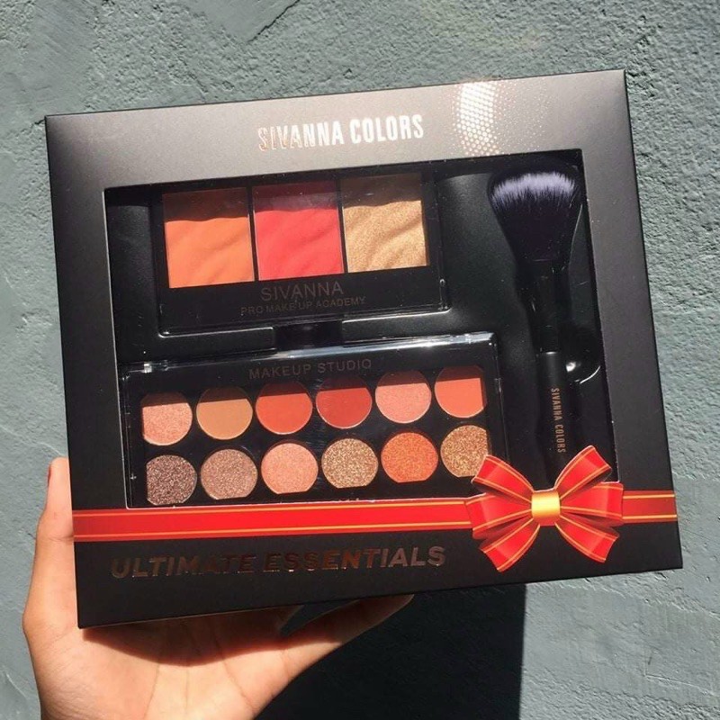 set phấn mắt + má hồng