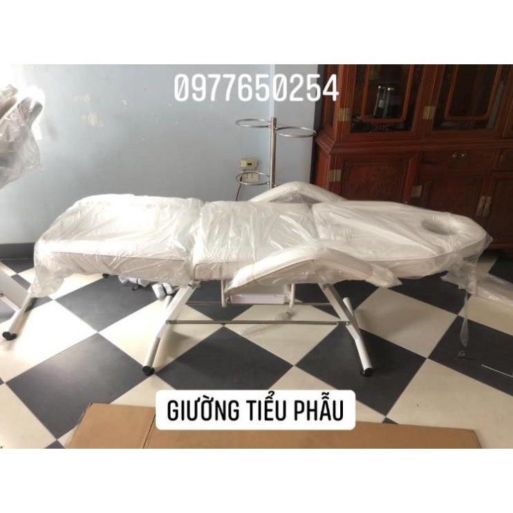 Giường phun xăm cao cấp, giường tiêm filler 3 khúc