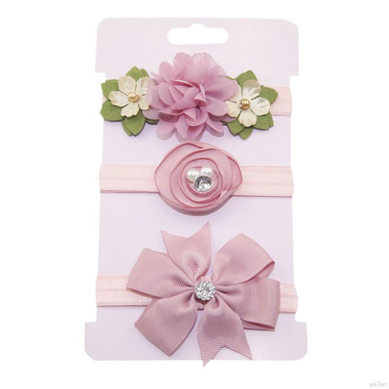 Set 3 dây nơ cột tóc xinh xắn cho bé