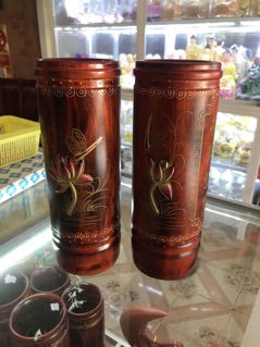 Ống đựng hương ( nhang ) gỗ