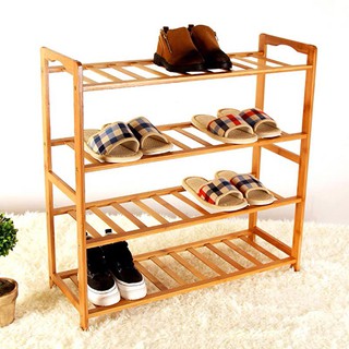 Kệ gỗ tre giày dép - Kệ tre để chậu hoa trang trí - Kệ tre