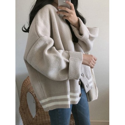 Áo khoác len dáng rộng vintage