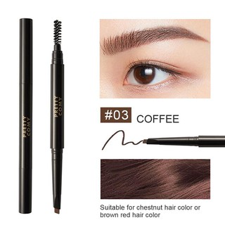 Bút Kẻ Lông Mày Kiêm Kẻ Mắt Hai Đầu Không Thấm Nước Chống Nhòe Pretty Comy