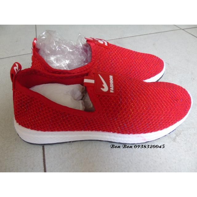 XẢ KHO Slip-on lưới êm mềm(màu đỏ) | BigBuy360 - bigbuy360.vn