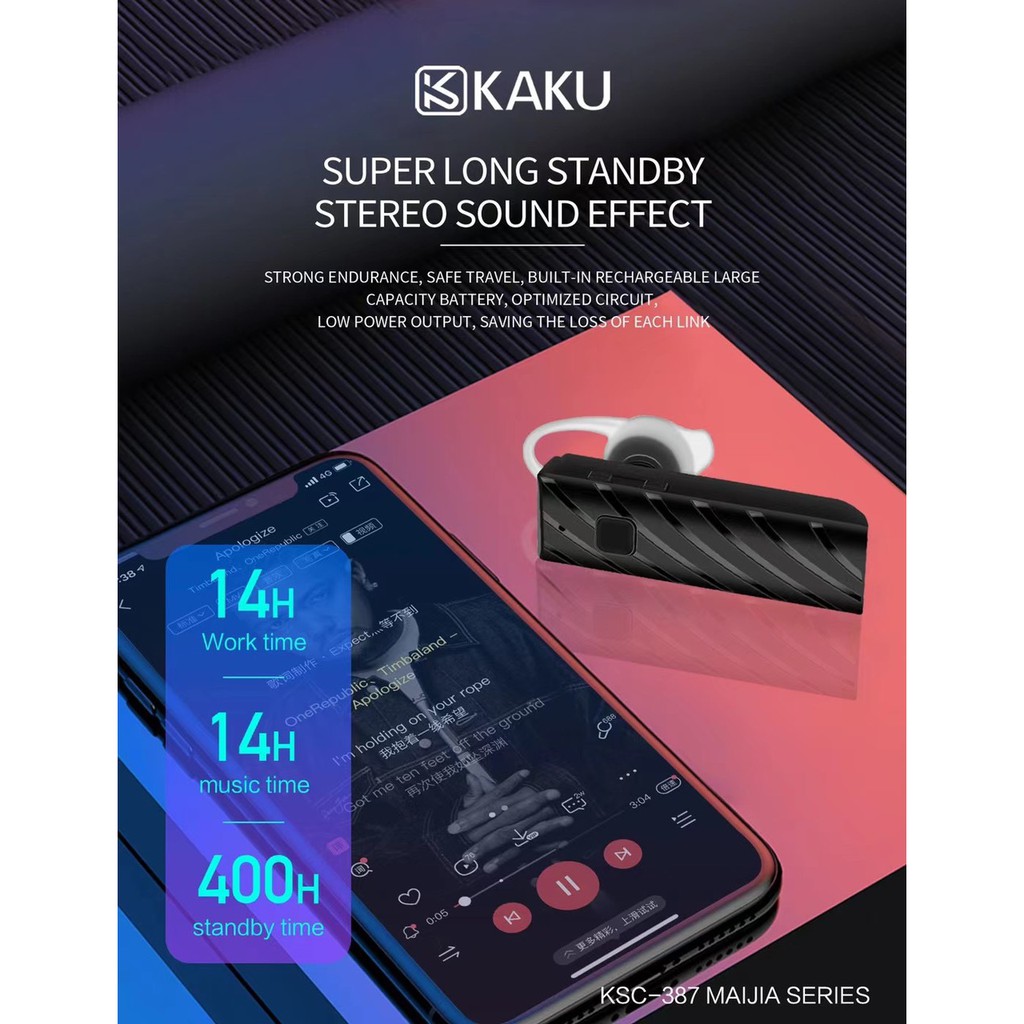 Tai nghe Bluetooth Kaku KSC 387