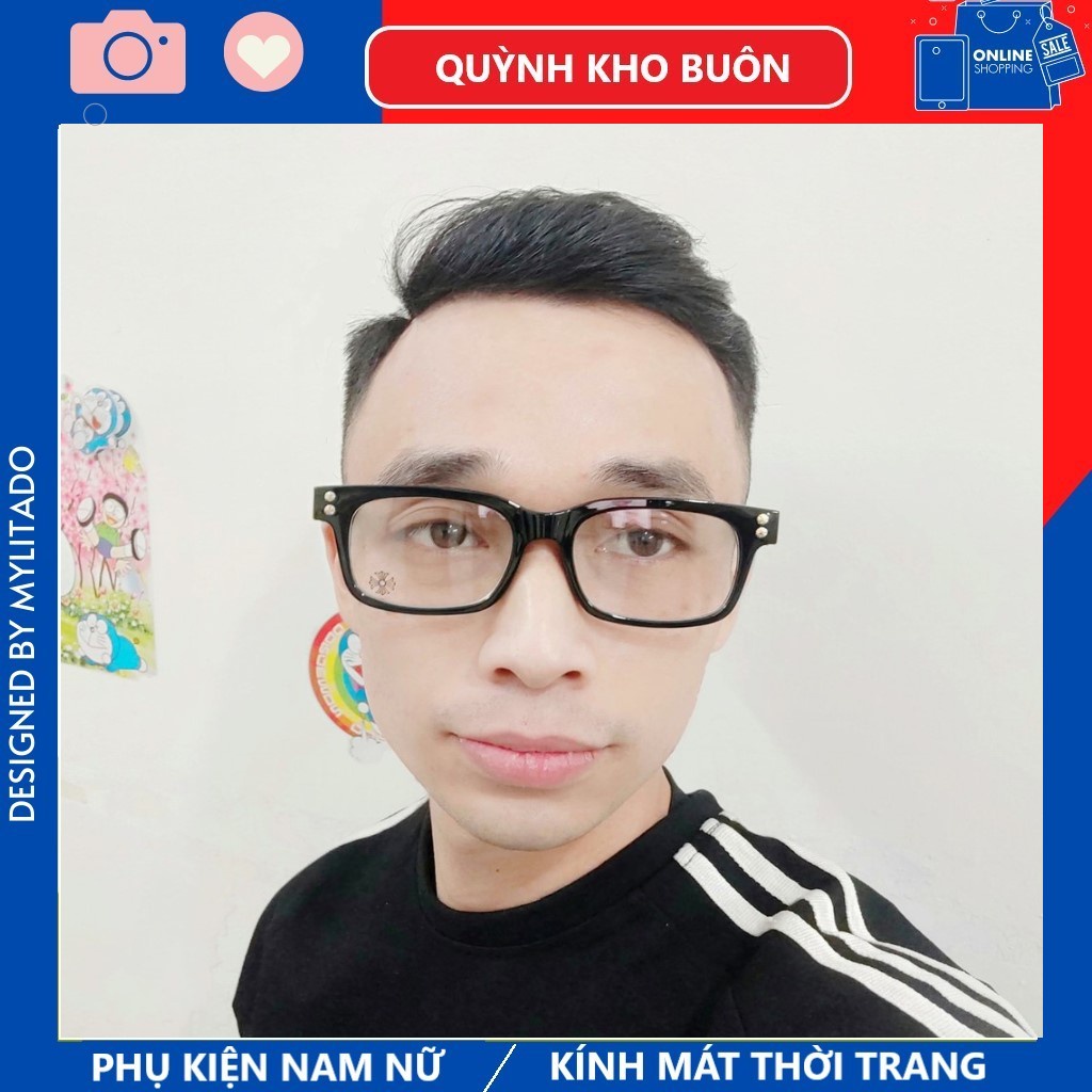 Kinh mát Chrome hearts cao cấp, mắt kinh vuông màu sắc thời trang nam nữ