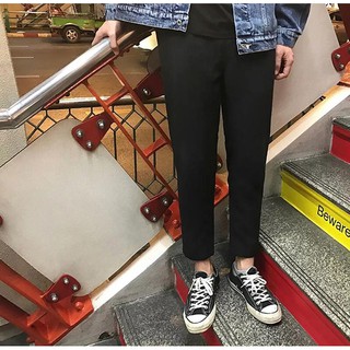 Quần thun đen nam nữ basic pants