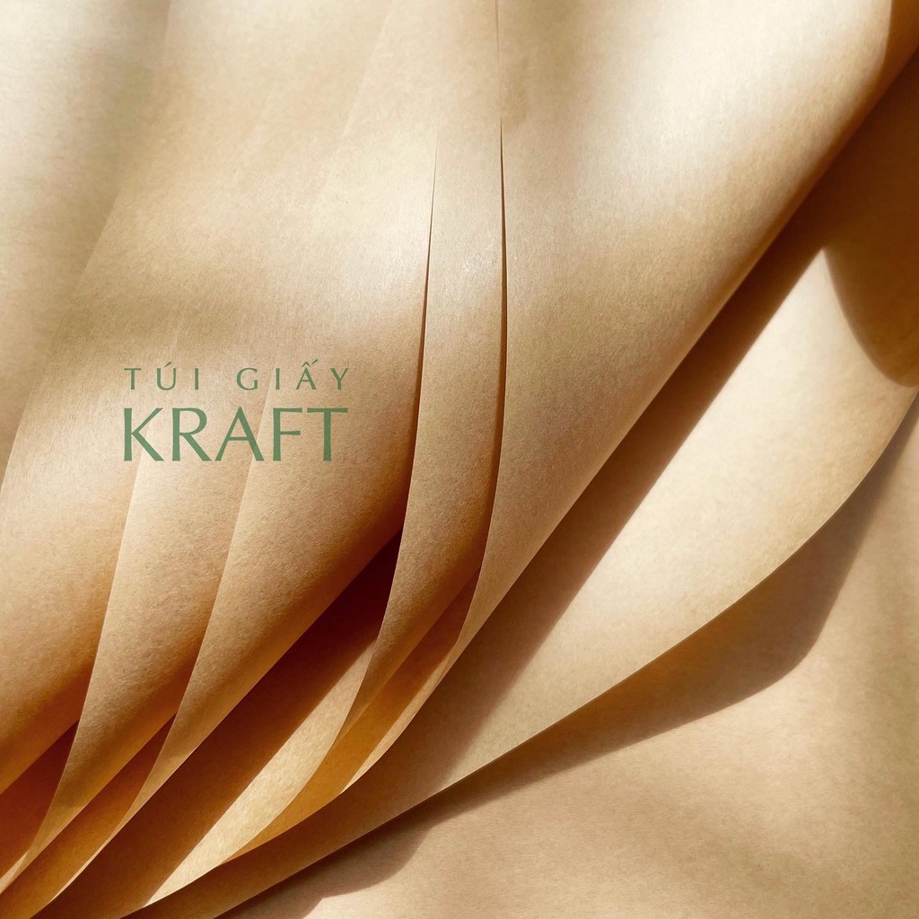 Giấy gói hàng Kraft nâu mỏng, khổ 39 x 55cm, giấy hút ẩm