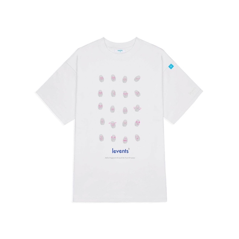 Áo thun LEVENTS® FINGER PRINT TEE / BLACK,GREY,WHITE