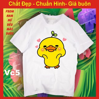 áo thun vịt tik tok 5, biểu cảm,phông bao đổi trả vịt con tiktok