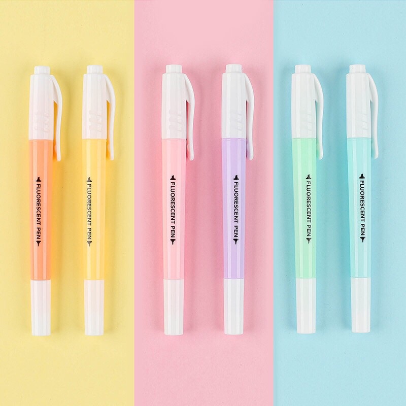 Bút highlight pastel 2 đầu FLUORESCENT PEN