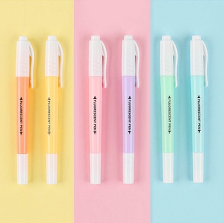 Bút highlight pastel 2 đầu FLUORESCENT PEN (dupe STABILO)
