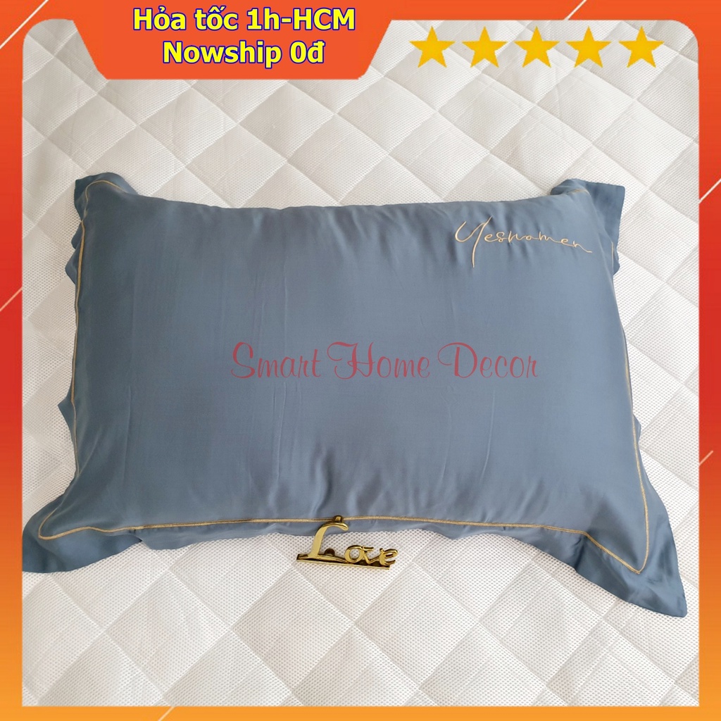 Vỏ gối nằm 50x70cm,lụa 100%Tencel 60S, cao cấp nhất thị trường, siêu mềm mát mịn (Ảnh shop tự chụp) | BigBuy360 - bigbuy360.vn