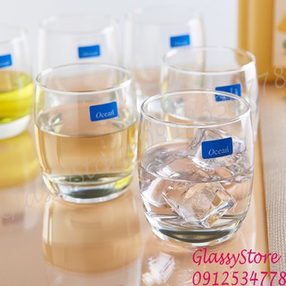 [HỘP 6 LY] Ly (cốc) thủy tinh Ocean Ivory Rock – B13009 – 265ml (Hàng nhập khẩu Thái Lan chính hãng)