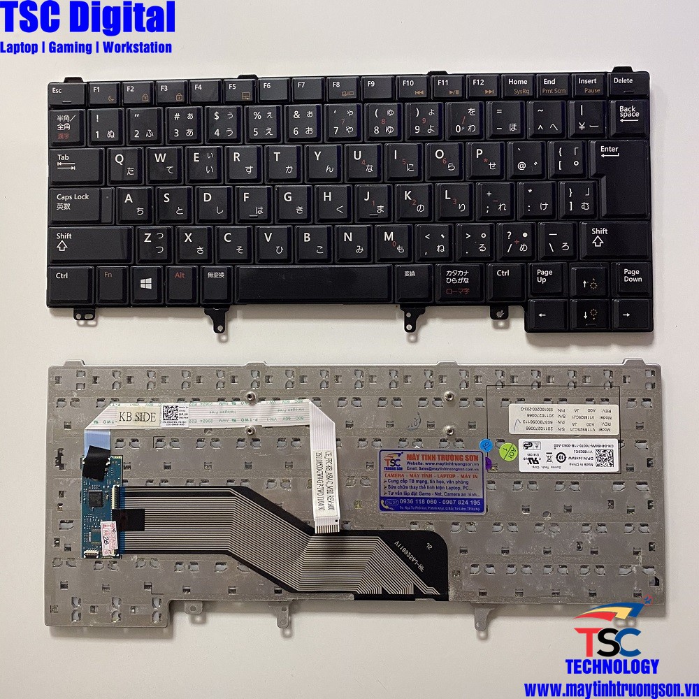 Bàn Phím Laptop DELL E6420 E6430 E6230 E6330 Có LED - Maytinhtruongson.vn