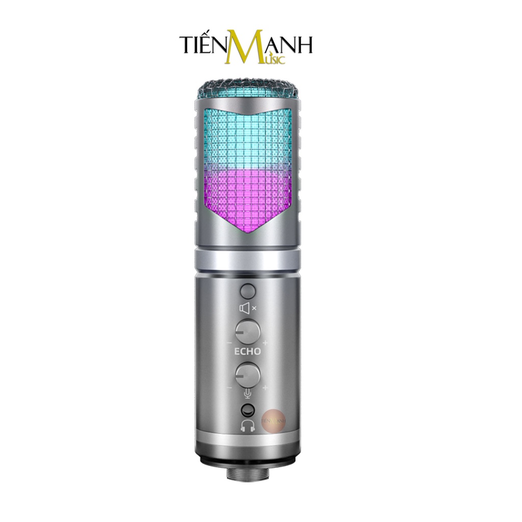 [Có Echo Vang] Micro USB Đèn Led RGB Dr.Mic DR9 - Mic Thu Âm DR-09 Microphone Cardioid DR09 Podcast, Livestream, Gaming