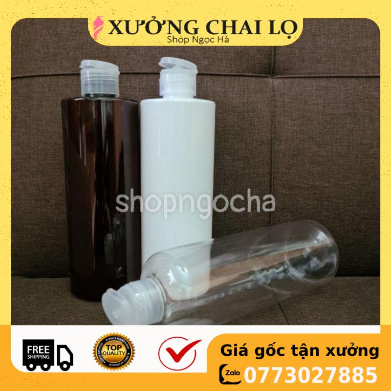 Chai Chiết Mĩ Phẩm ❤ GIÁ RẺ NHẤT ❤ Chai nhựa pet Nắp Bật 500ml cao chiết mỹ phẩm , phụ kiện du lịch