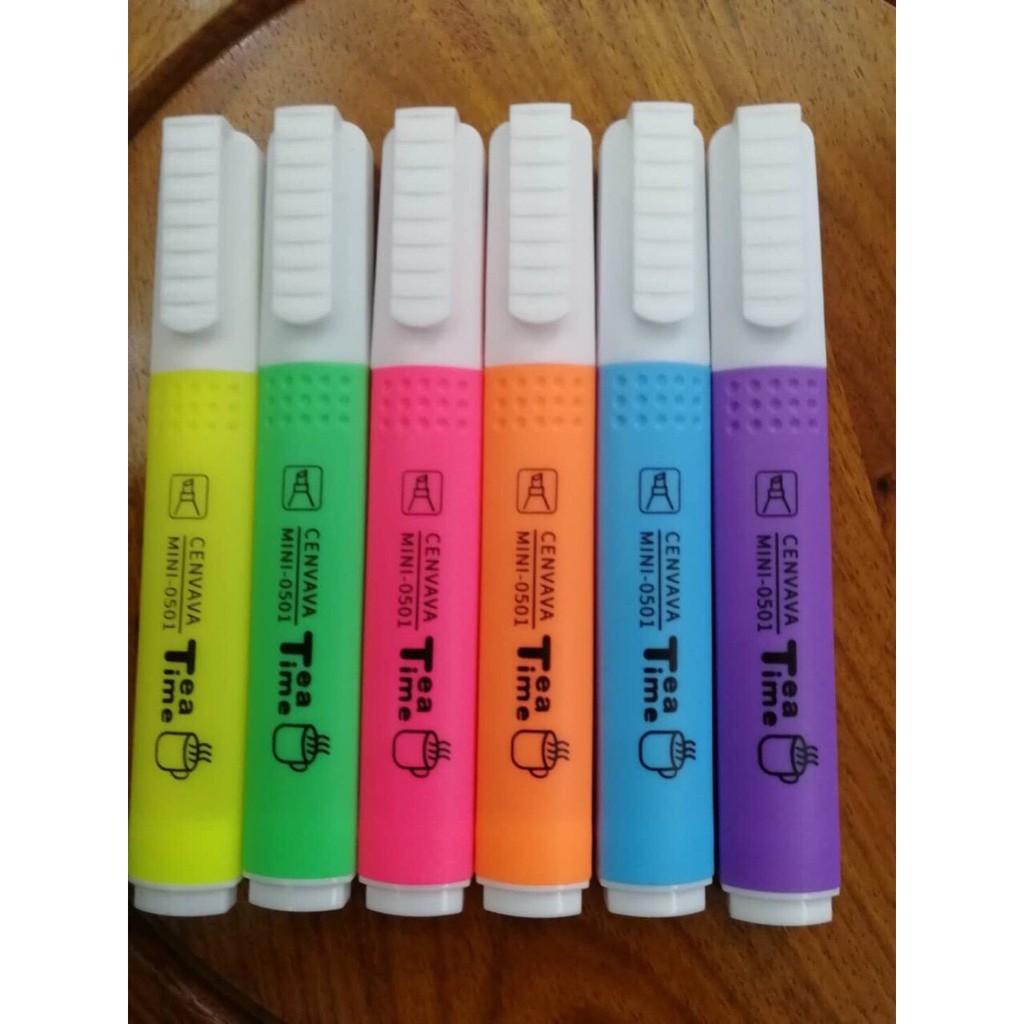 Bút dạ quang nhỏ 5 màu Cenvava Mini-0501 chất lượng cao
