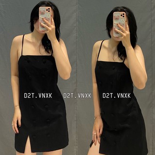 Đầm 2 Dây Nút Bọc F21 VNXK