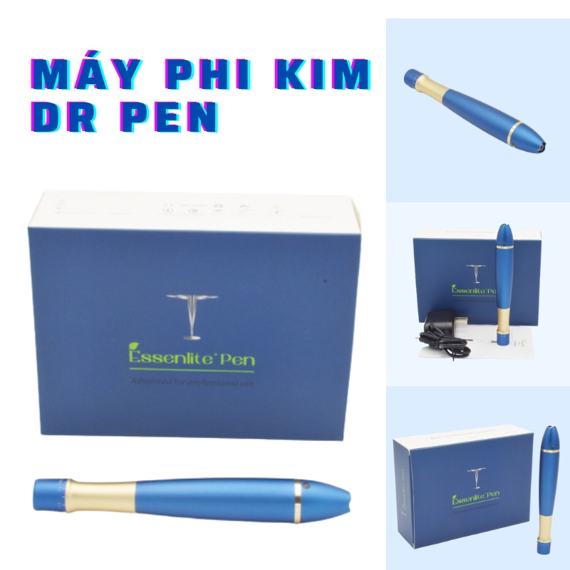 Máy Phi Kim Essenlite Pen, Máy Cấy Tảo Cấy Phấn Trắng Xăm Mày Môi Pell Tảo Gắn Đầu Nano 12 13 1Pin