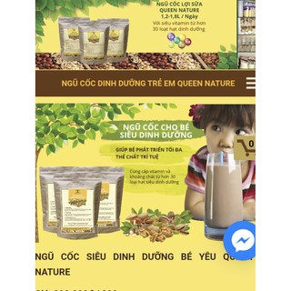 NGŨ CỐC BÉ YÊU SIÊU DINH DƯỠNG QUEEN NATURE  30 HẠT