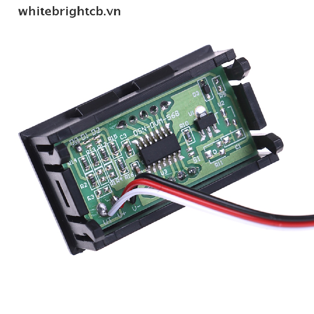 Vôn Kế Kỹ Thuật Số 3 Dây 0-30V Có Màn Hình LED Hiển Thị Dành Cho Ô Tô / Mô Tô