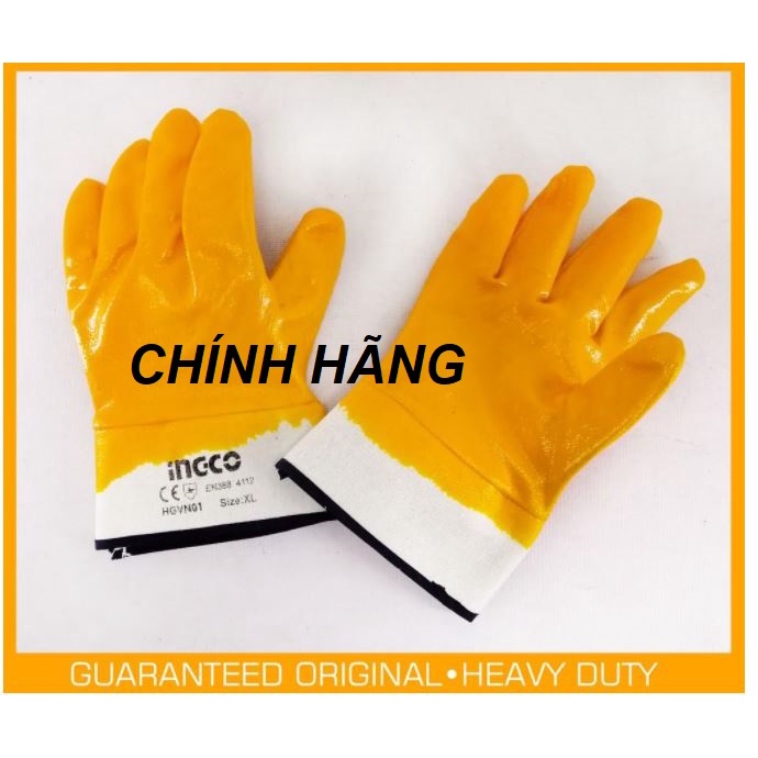 ĐỒ NGHỀ INGCO Găng tay Nitri HGVN01 (Cam kết Chính Hãng 100%)