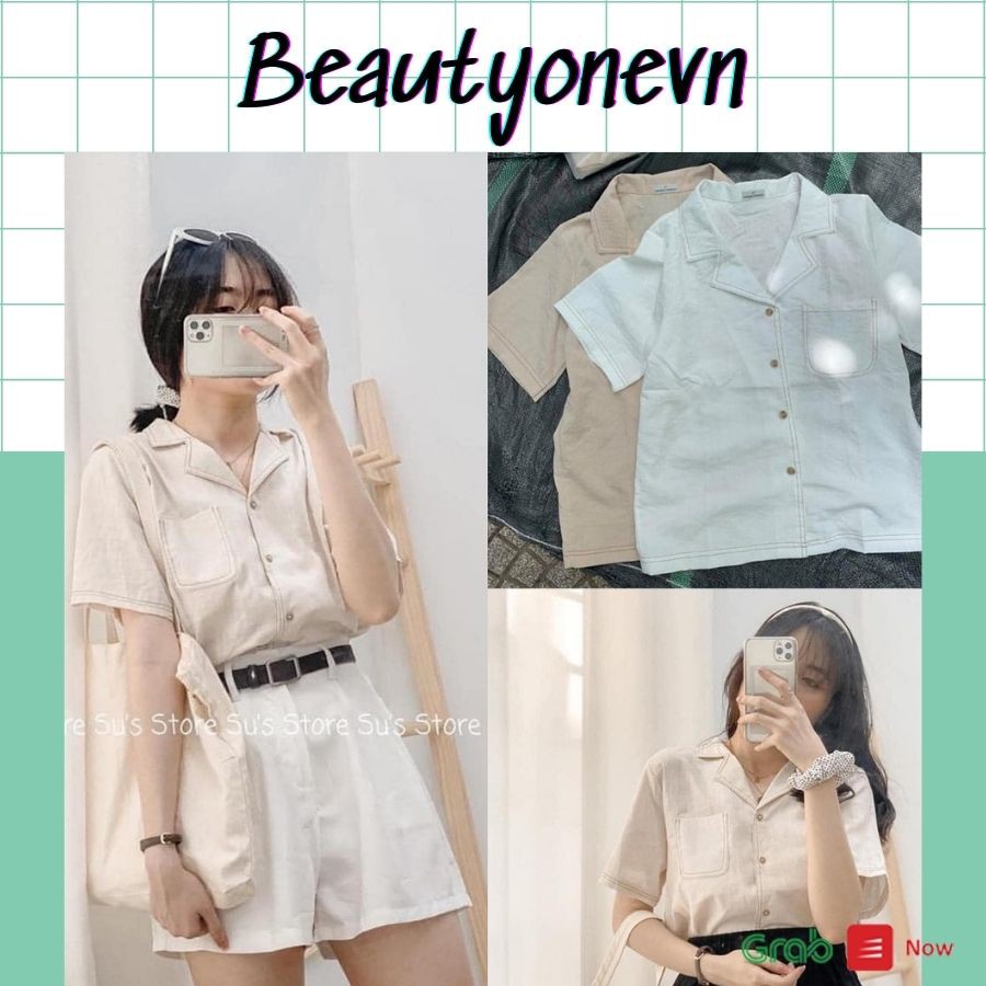 Áo sơ mi nữ Vest basic phong cách Hàn Quốc - Áo sơ mi nữ Basic | BigBuy360 - bigbuy360.vn