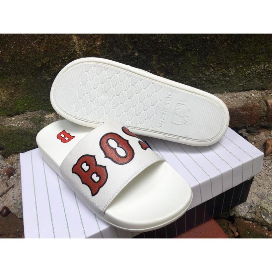 Dép Boston trắng đỏ 𝐌𝐋𝐁 Hot Hit 2021 cao cấp Hậu Shop