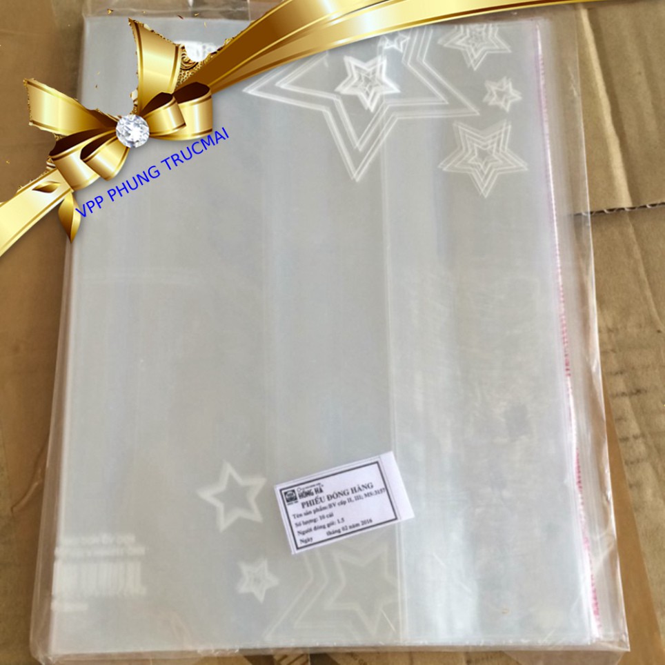 Bọc sách - vở cấp 2,3 Hồng Hà (17x25cm)