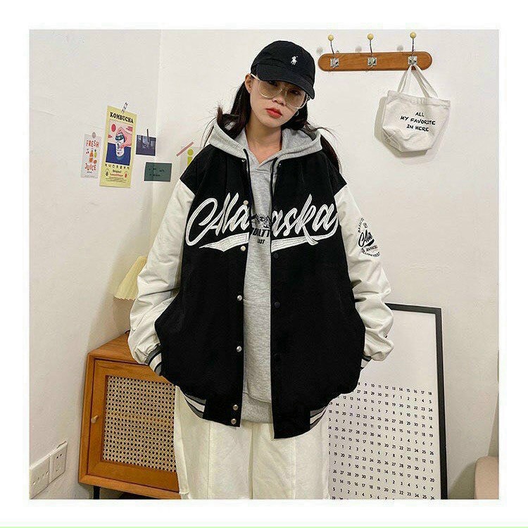 Áo Khoác Nữ Nút Cài Chất Dù Hai Lớp Phối Logo Chữ In Sịn Mịn Mặc Đẹp Che Nắng Tốt [NEW UNISEX]