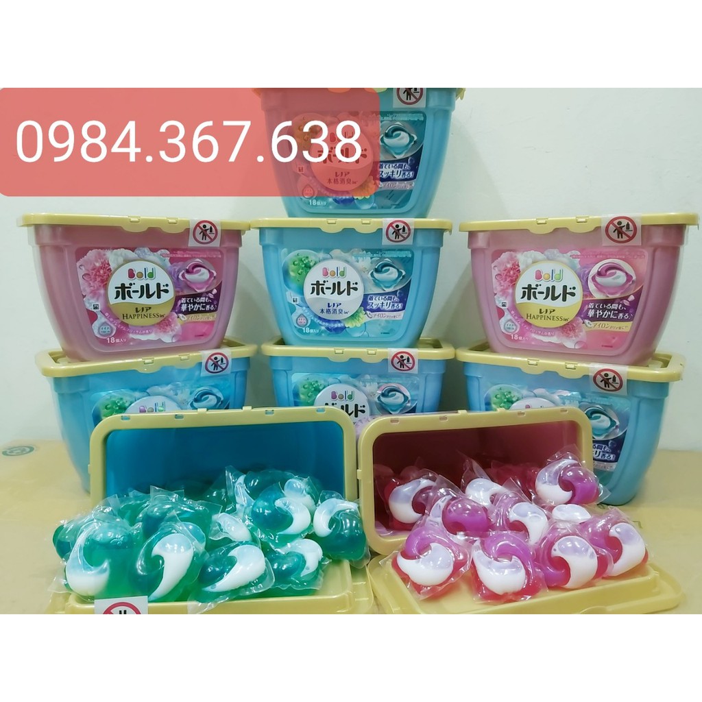 Viên Giặt GelBall 3D Nhật (18 Viên)