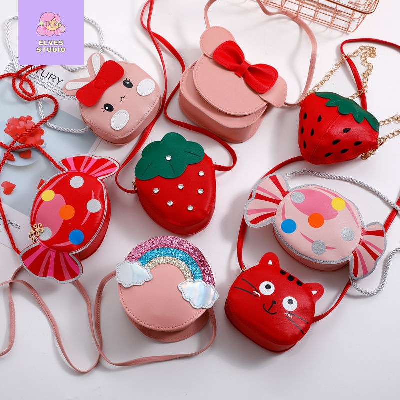 Túi Đeo Chéo Mini Họa Tiết Hoạt Hình Dễ Thương Cho Bé