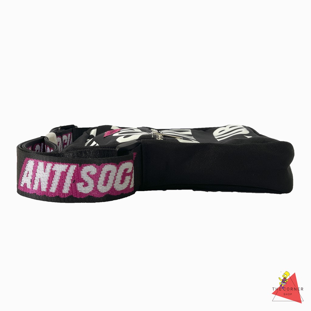 Túi đeo chéo Anti Social Social Club - ASSC Shoulder Bags(đen/đỏ) [Ảnh thật]