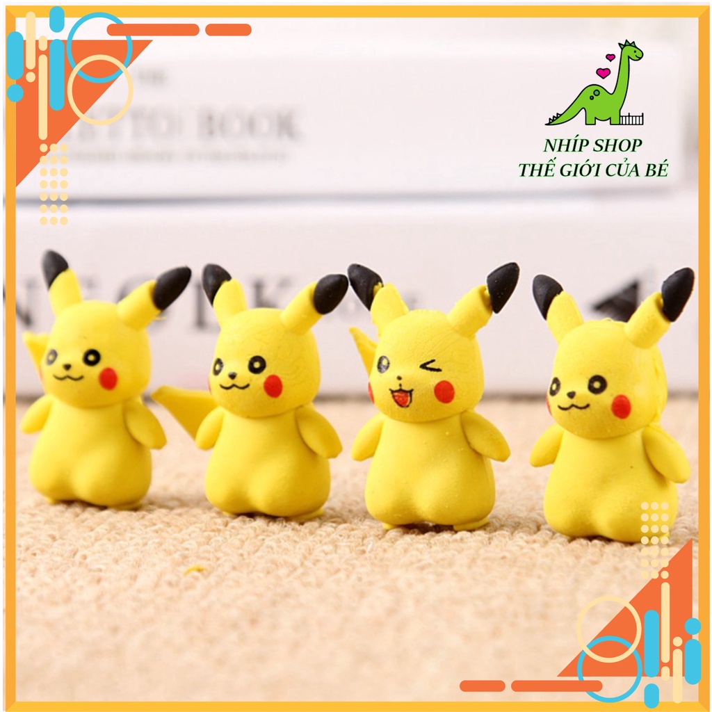 Tẩy bút chỉ hình Pikachu, Cún con, xe ô tô cực kỳ đáng yêu -Nhíp Shop