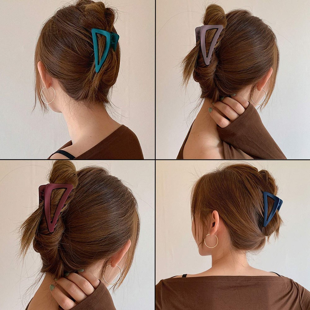 Kẹp Tóc Càng Cua Cỡ Lớn 6 Màu Thiết Kế Thời Trang Cho Nữ