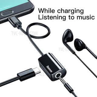 Jack chuyển type c sang type c và 3.5mm baseus l40 1a chính hãng
