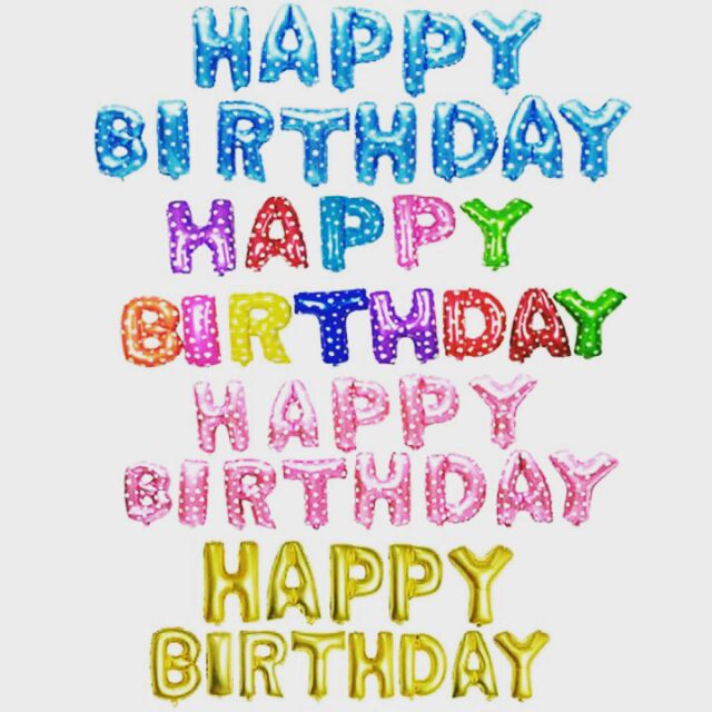 Bóng chữ happy birthday
