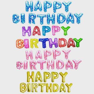 Bóng chữ happy birthday