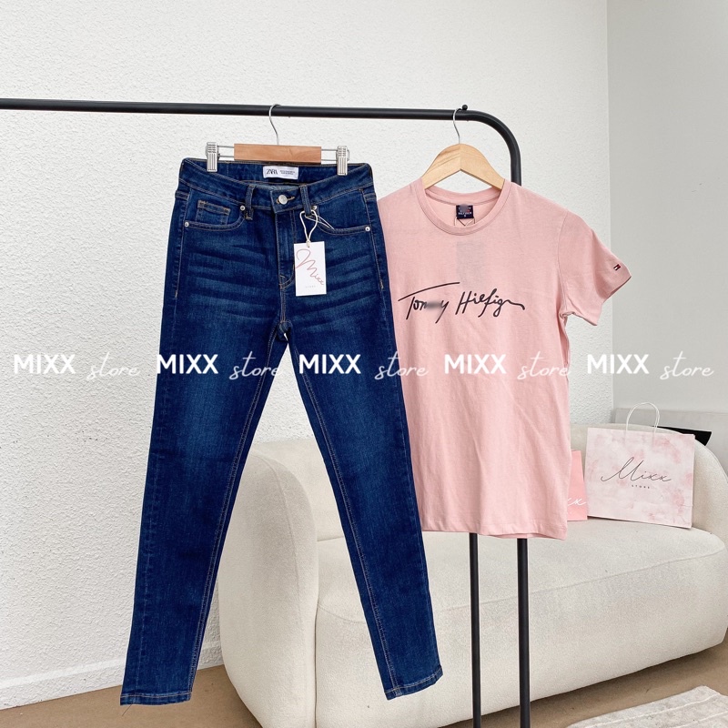 Áo thun nữ TOM-MY chữ ký chất cotton mềm mịn thoáng mát phom vừa chuẩn đẹp