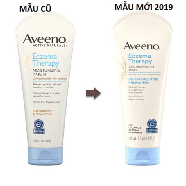 Kem trị chàm trẻ em Aveeno Eczema Therapy Daily Moisturizing Cream 206g