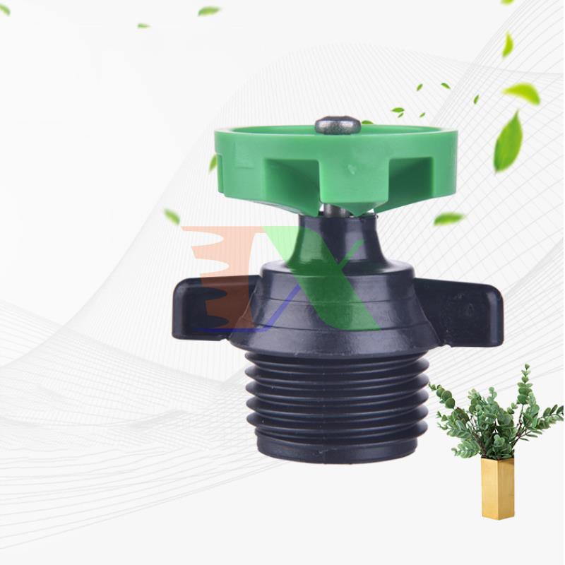 Đầu tưới xoay 360° phun mưa TM-127A, Tưới phun xòe + Chân cắm Tripob 3 chân