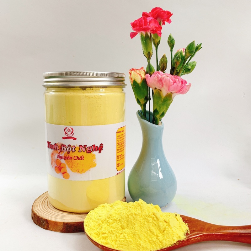 Tinh Bột Nghệ Vàng 100% tinh nghệ - bột tự tan trong lượng nước đủ