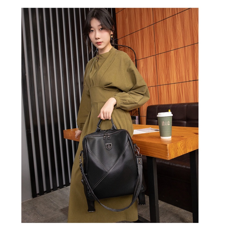 Ba Lô Da Thật Phong Cách Phương Tây Thời Trang 2022 Cho Nữ