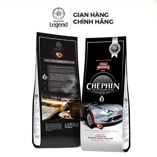 Combo 2 Bịch Cà phê Rang Xay - Chế Phin 3 - Trung Nguyên Legend - 500gr - Arabica sẻ