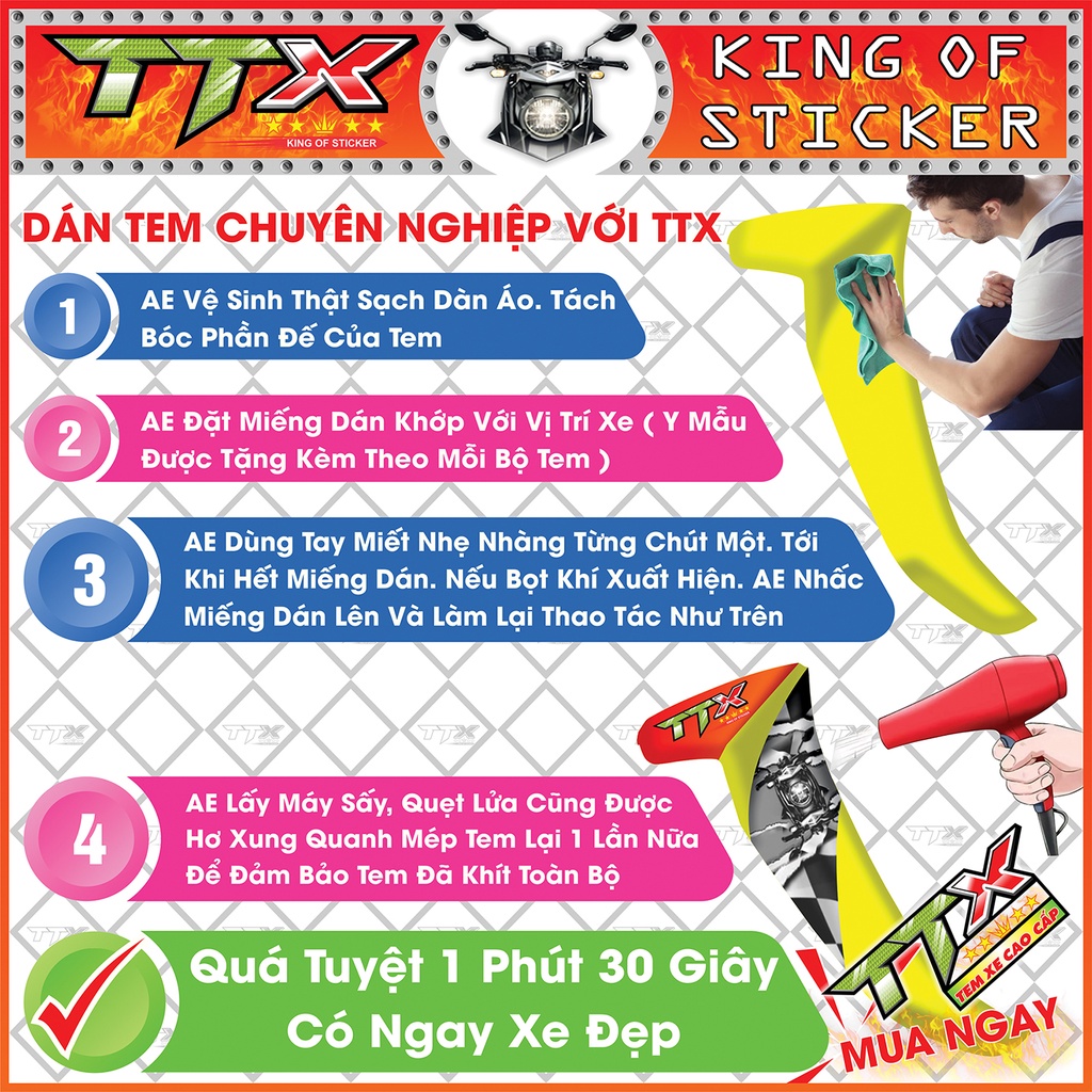 Tem xe sirius hoa văn xoắn , Team phụ kiện sirius màu đen nền bạc tuyệt đẹp , Shop TTX Tem rời sirius mã (S0007/00)