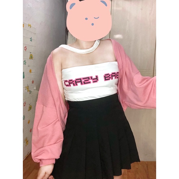 Áo croptop/ khoác tay bồng bigsize