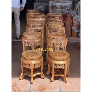 Đôn phượng gỗ gõ mặt 30 cao 40,50,60,70,80