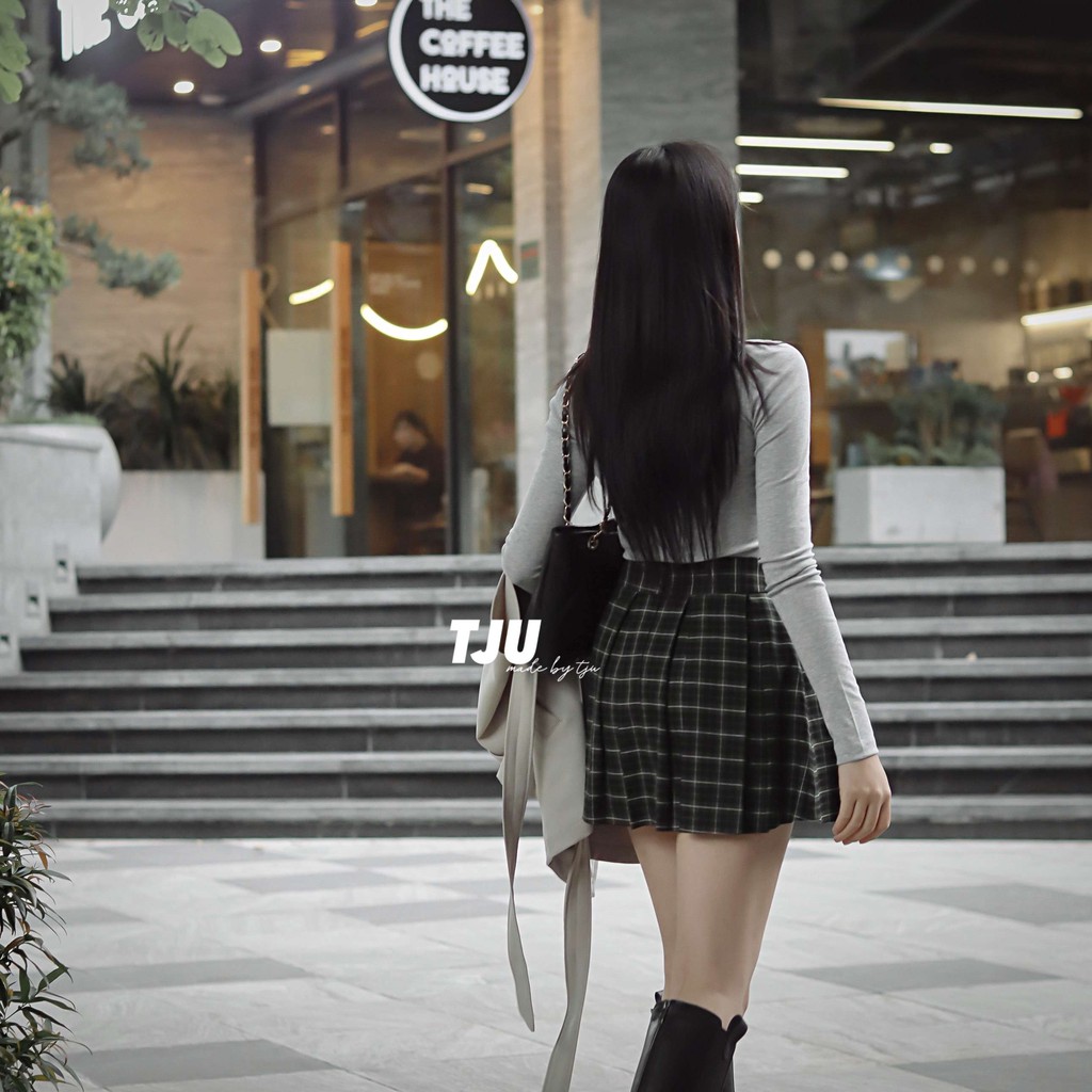 Chân váy tennis caro lưng cao dáng ngắn xòe, Chân váy xếp ly kẻ caro, ulzzang, Hàn Quốc, thiết kế T-Ju (cv Tennis) | BigBuy360 - bigbuy360.vn